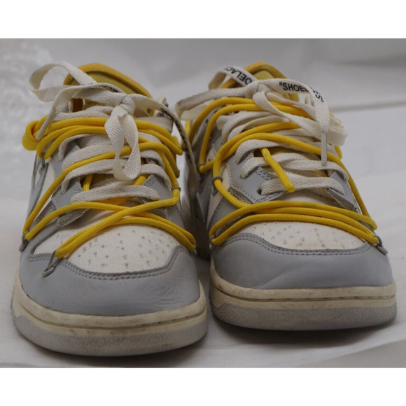 Size 10 - Nike Dunk Low x Off-White Lot 29 of 50 Sail/Neutral Gray - DM1602-103 main image 13